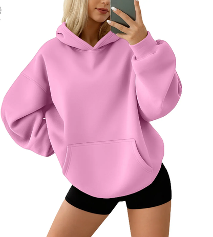 Women's Oversized Fleece Hoodie Pullover