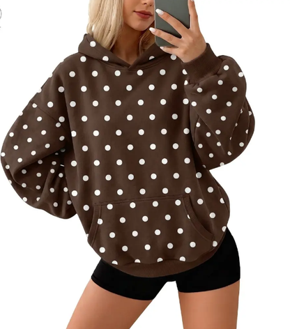 Women's Oversized Fleece Hoodie Pullover