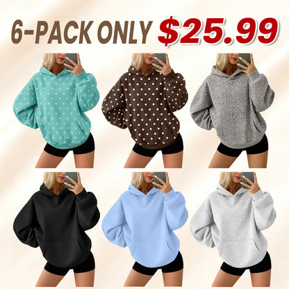 Women's Oversized Fleece Hoodie Pullover