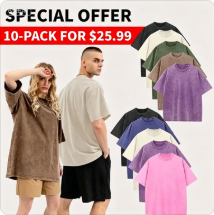 Unisex Plus Size 100% Cotton Acid Wash Oversized Heavyweight Vintage T-Shirt – Couple Style