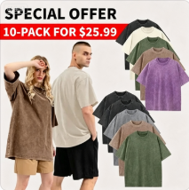 Unisex Plus Size 100% Cotton Acid Wash Oversized Heavyweight Vintage T-Shirt – Couple Style