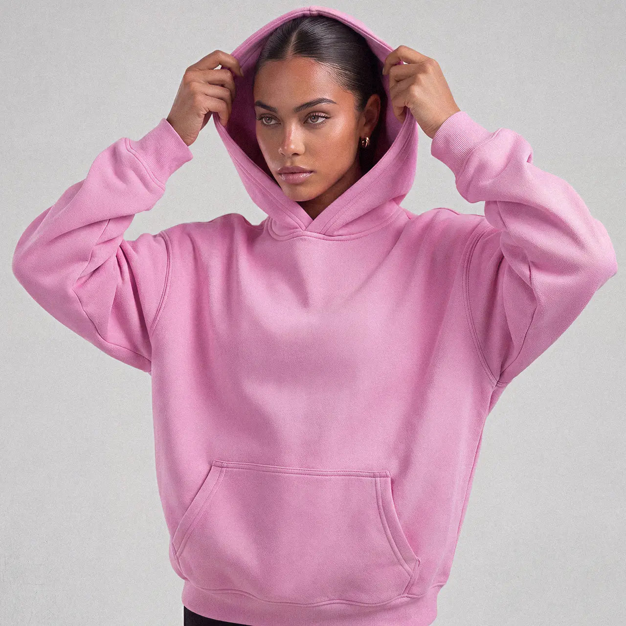Women's Oversized Fleece Hoodie Pullover