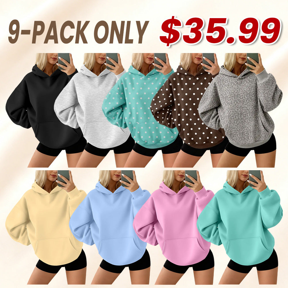 Women's Oversized Fleece Hoodie Pullover