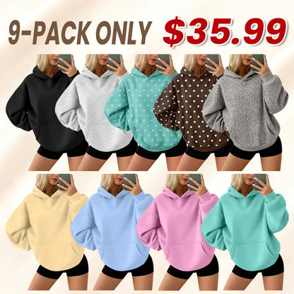 Women's Oversized Fleece Hoodie Pullover