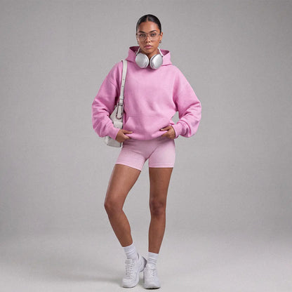 Women's Oversized Fleece Hoodie Pullover