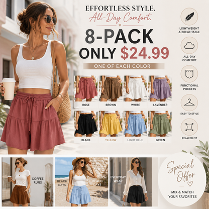 Women's Wide Leg Summer Shorts – Effortless Style