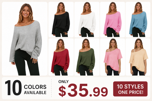 Women's Off the Shoulder Oversized Sweatshirt
