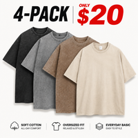 4-PACK $20 (Black+Grey+Coffer+Beige)