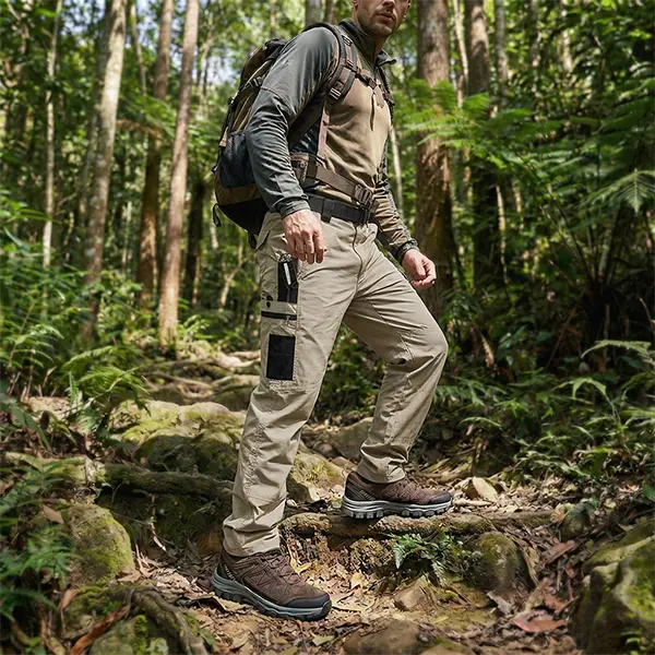 Men's Solid Color Waterproof Tactical Work Pants