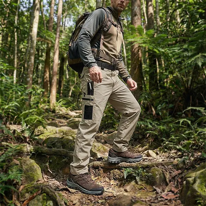 Men's Solid Color Waterproof Tactical Work Pants