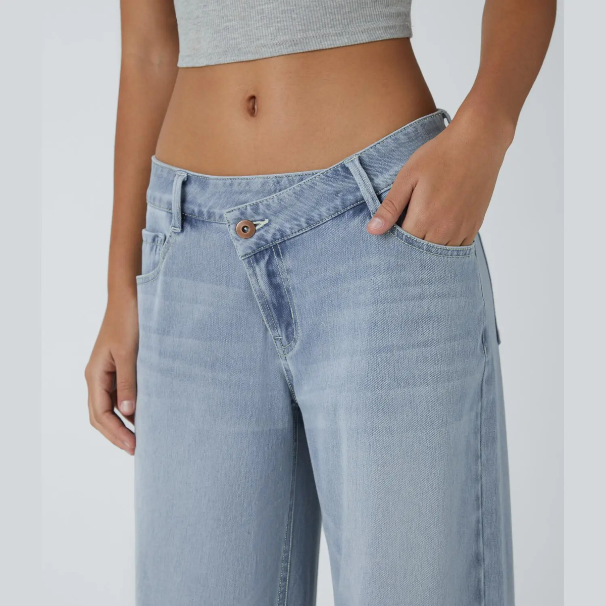 😍Promotion Day 😍Women's Low Rise Wide Leg Jeans