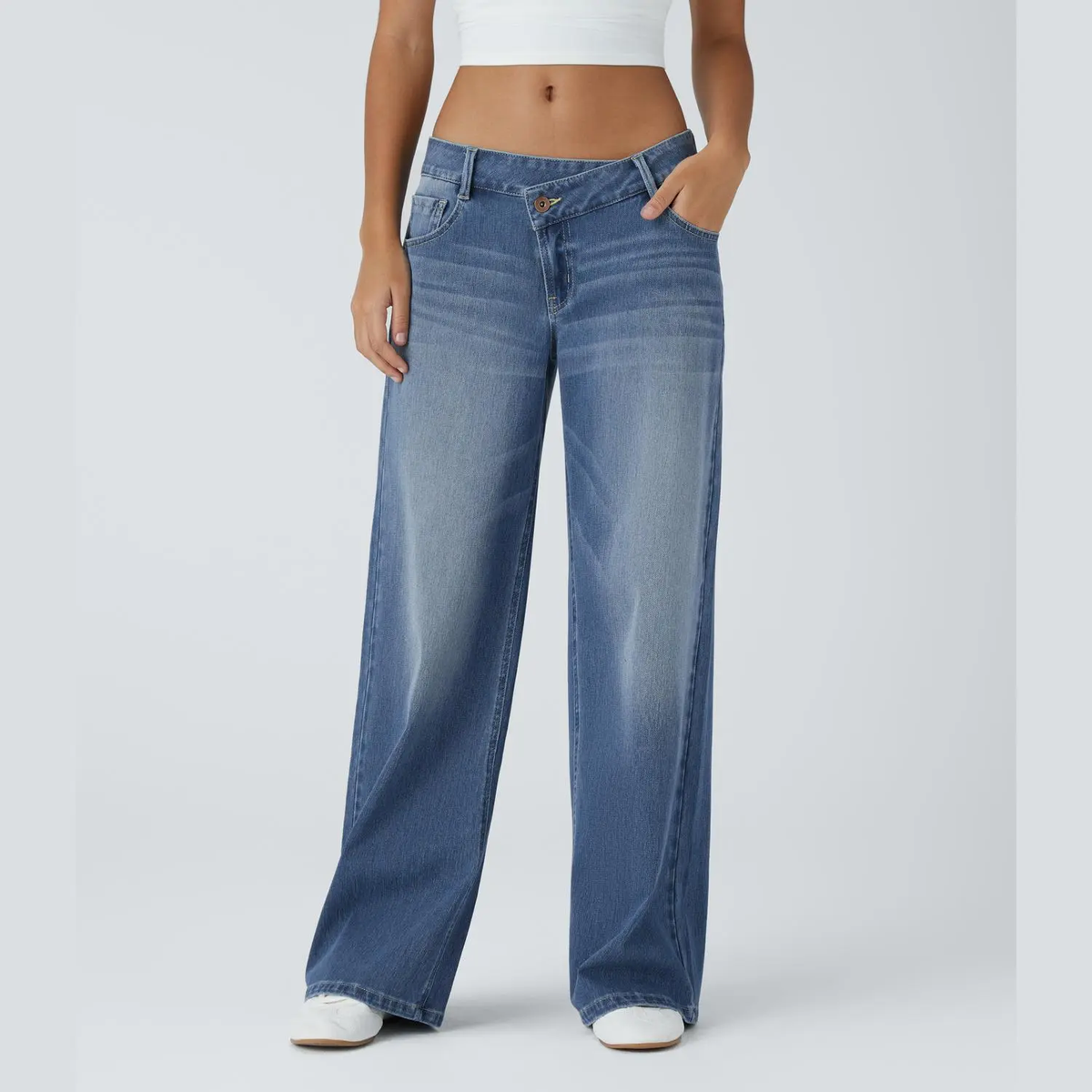 😍Promotion Day 😍Women's Low Rise Wide Leg Jeans