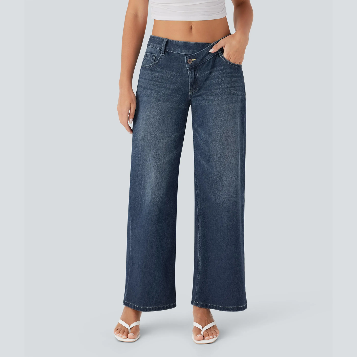 😍Promotion Day 😍Women's Low Rise Wide Leg Jeans