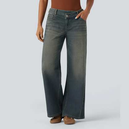 😍Promotion Day 😍Women's Low Rise Wide Leg Jeans