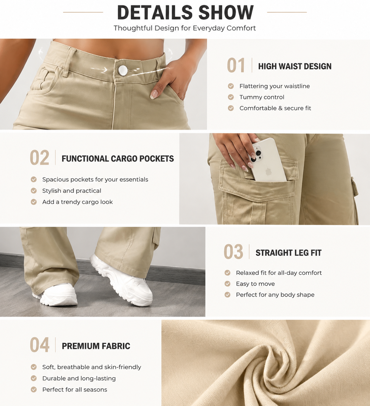 Women’s cargo work pants
