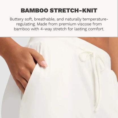 Women's Bamboo Long-Sleeve Pajama Set with Pockets