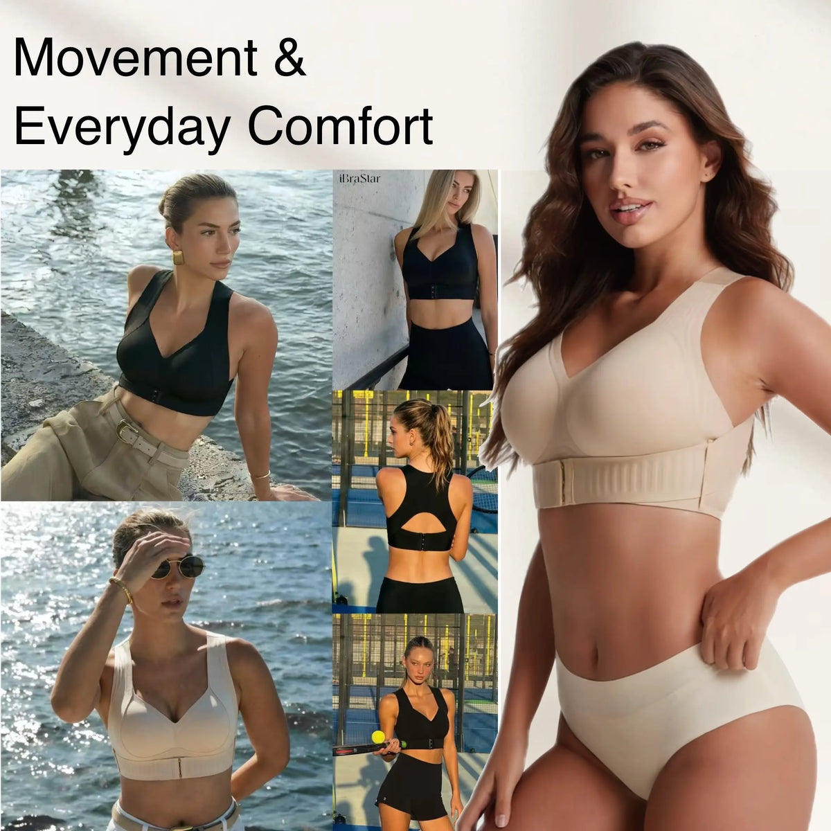 Posture Bra Wireless Seamless Molded Cups
